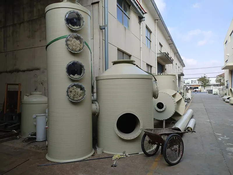 ポリプロピレン製排ガス吸収塔